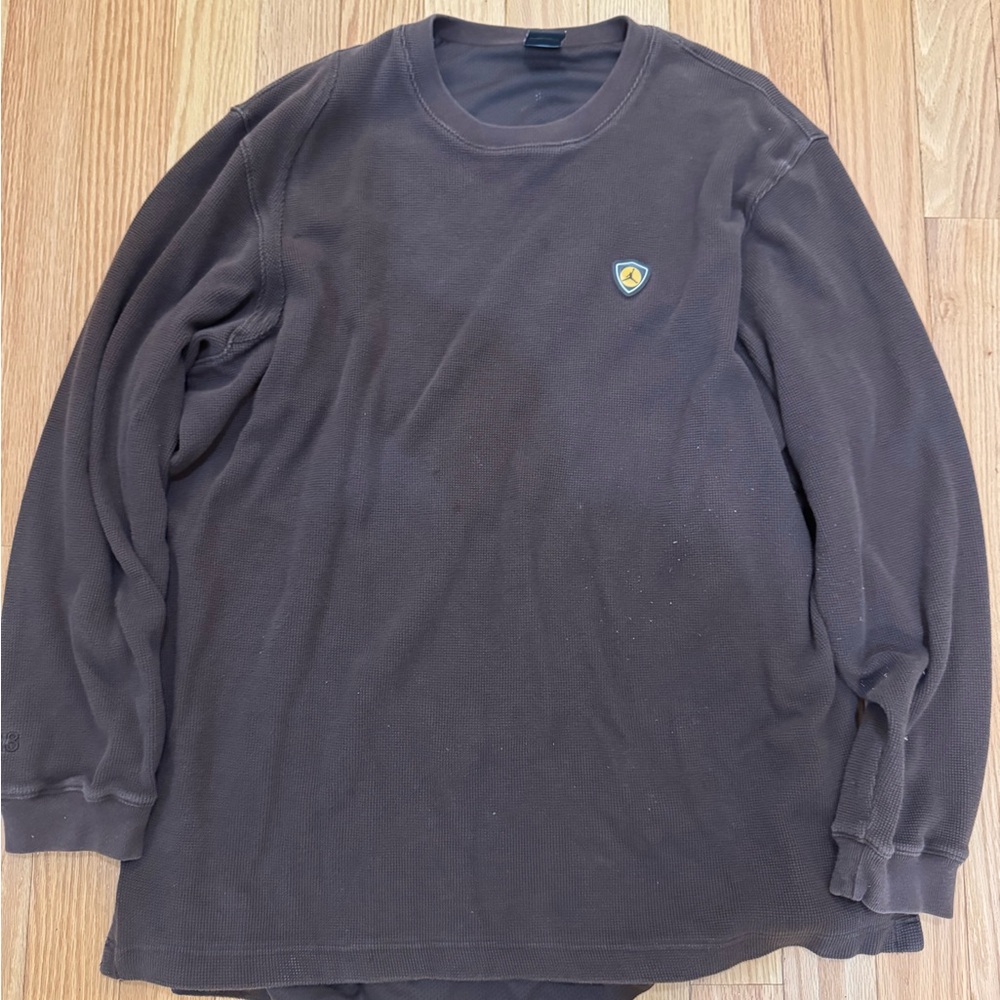 Nike Air Jordan 20th Anniversary XIV heavy brown thermal sweatshirt 3XL